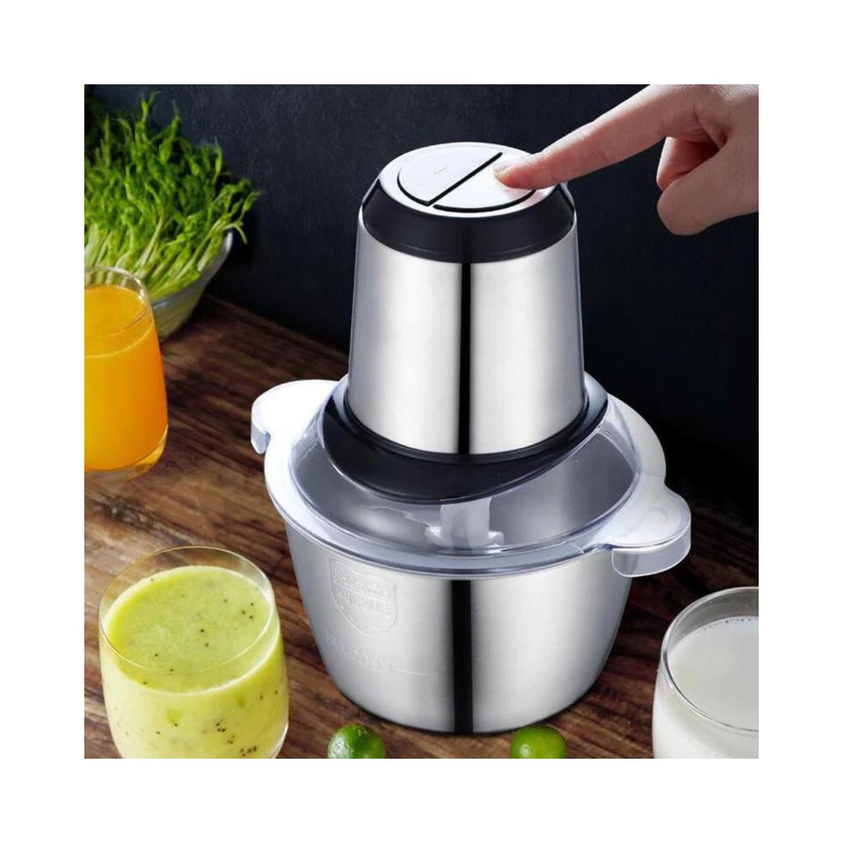 Picadora Eléctrica TurboPro 800W – Potencia y Precisión en Segundos + GUIA DE RECETAS GRATIS