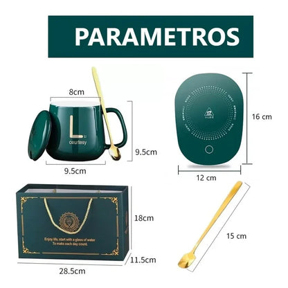 WarmCup Pro™ | Taza Inteligente con Base Calentadora - ¡Nunca más tomes café frío!