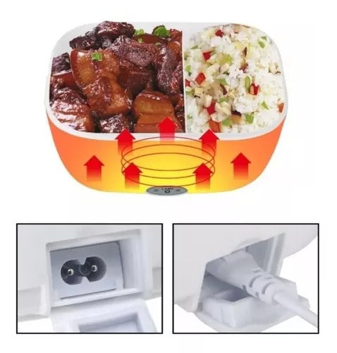 HeatBox Express™ – Lonchera Eléctrica Portátil - Tu comida caliente en minutos, estés donde esté