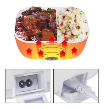 HeatBox Express™ – Lonchera Eléctrica Portátil - Tu comida caliente en minutos, estés donde esté