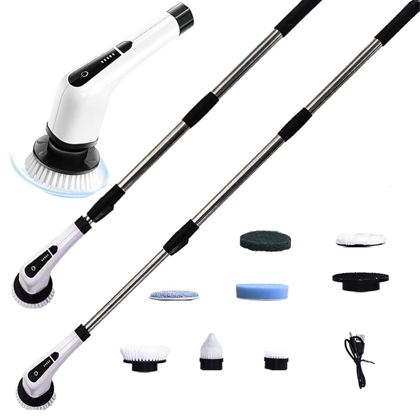 Cepillo Eléctrico 360° Multiuso Pro -  Limpieza sin esfuerzo en minutos ⚡+ KIT DE ACESORIOS COMPLETAMENTE GRATIS