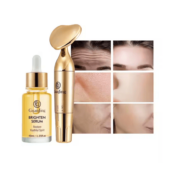 ✨ Kit Guanjing: Sérum Facial + Masajeador Rejuvenecedor - ✨ Tu rutina facial, ahora con efecto Glow
