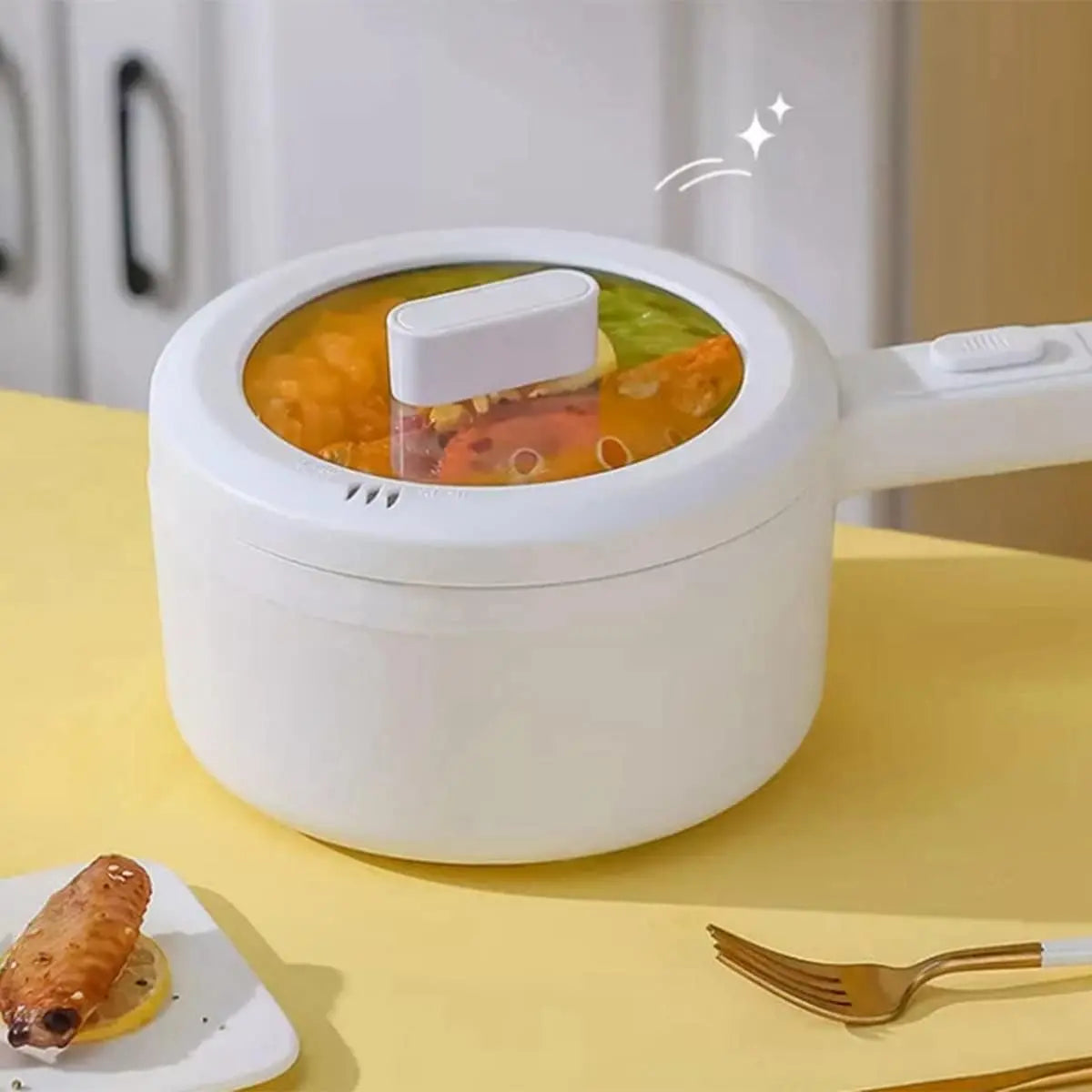 OllaChef 8 en 1 – Cocina Fácil y Rápida - Ahorra espacio y tiempo + E-book de recetas saludables GRATIS