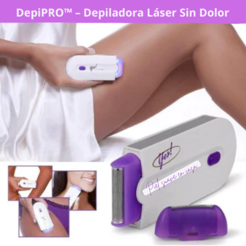 DepiPRO™ – Depiladora Láser Sin Dolor - Piel Suave en Casa + Exfoliante facial y depilador Totalmente Gratis