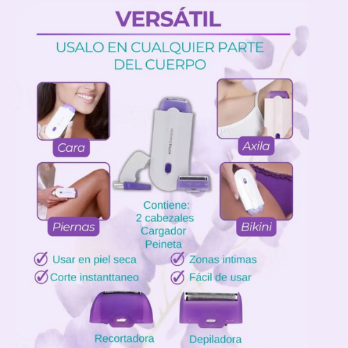 DepiPRO™ – Depiladora Láser Sin Dolor - Piel Suave en Casa + Exfoliante facial y depilador Totalmente Gratis