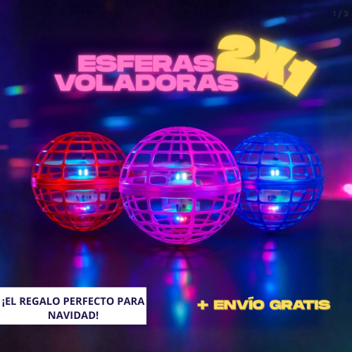 Fly Nova X2– La Esfera Voladora LED Más Entretenida del 2025 - Regalo ideal para todos