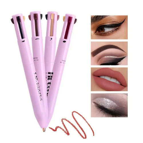 LAPIZ DE MAQUILLAJE 4 FUNCIONES - TODO LO QUE NECESITAS EN TU BOLSO
