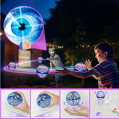 Fly Nova X2– La Esfera Voladora LED Más Entretenida del 2025 - Regalo ideal para todos
