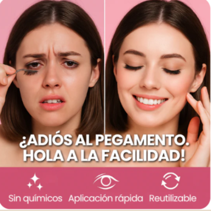 GlamLook Pestañas Magnéticas  – Mirada Perfecta en Segundos + Delineador GRATIS