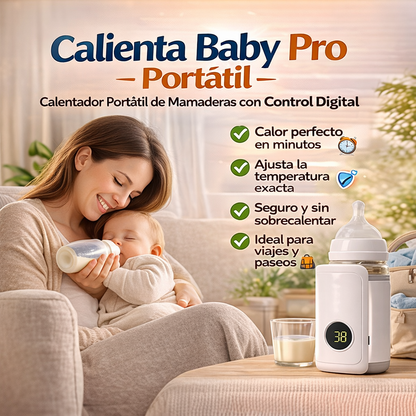Calienta Baby Pro Portátil - Calentador Portátil de Mamaderas con Control Digital