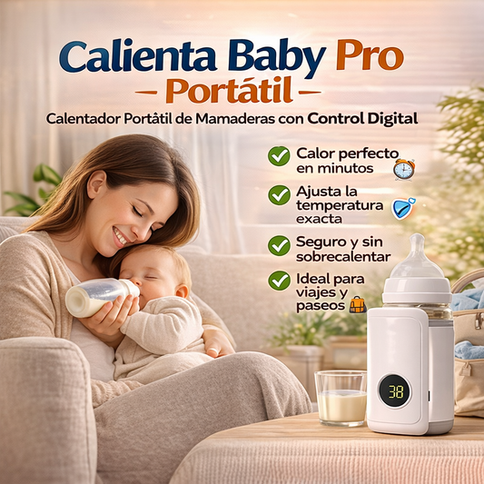 Calienta Baby Pro Portátil - Calentador Portátil de Mamaderas con Control Digital