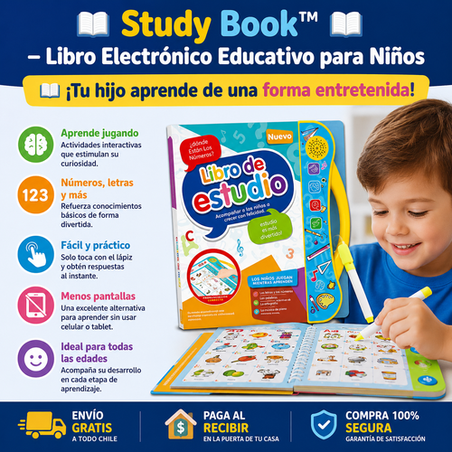 Study Book™ – Libro Electrónico Educativo para Niños