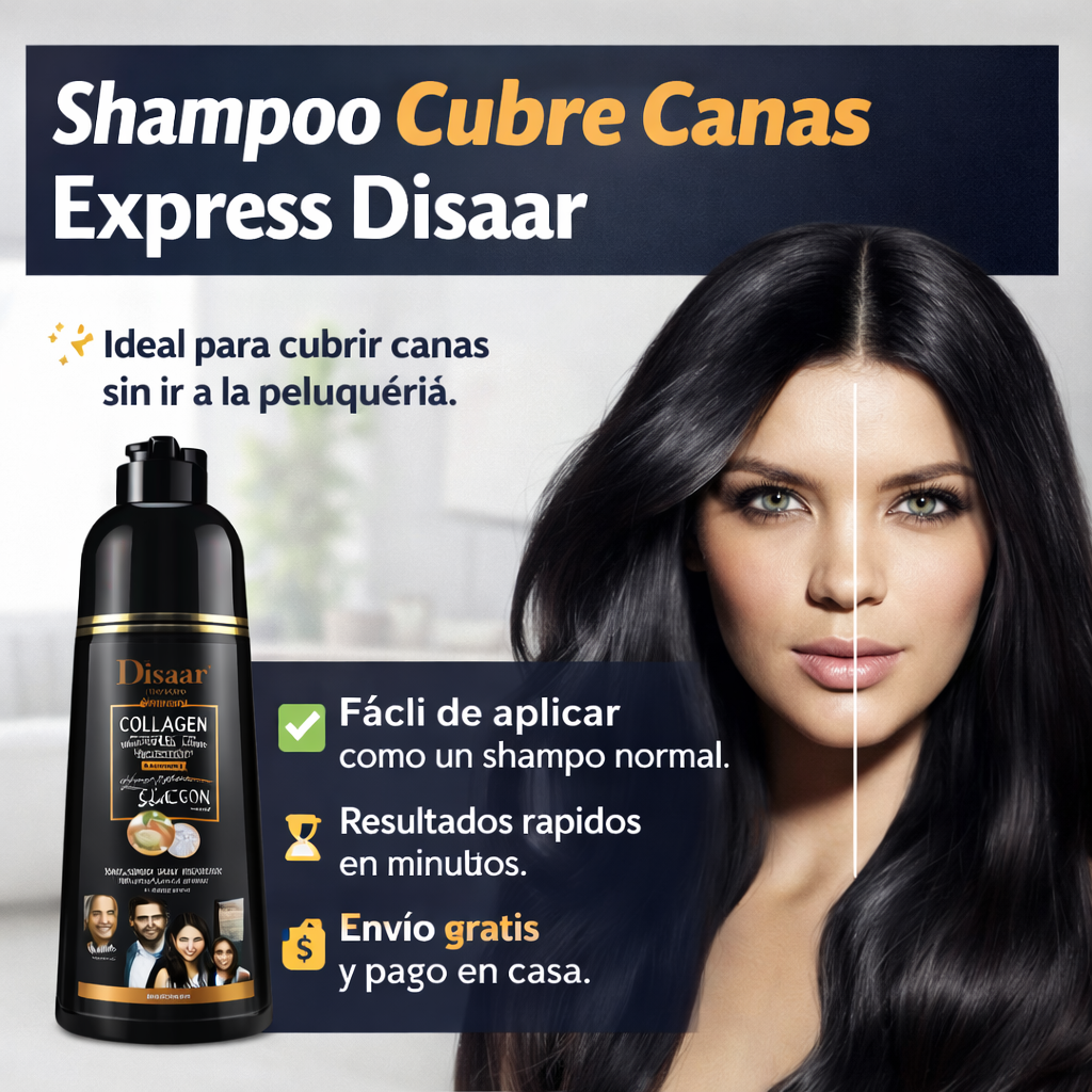 Shampoo Cubre Canas Express Disaar - Cubre Canas en Minutos