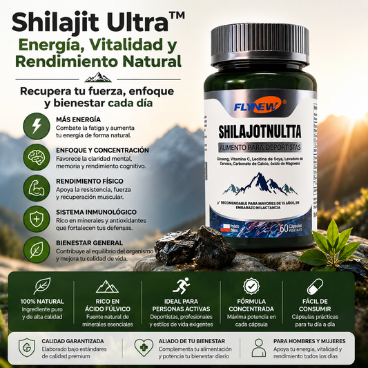 Shilajit Ultra™ | Energía, Vitalidad y Rendimiento Natural - Recupera tu fuerza, enfoque y bienestar cada día