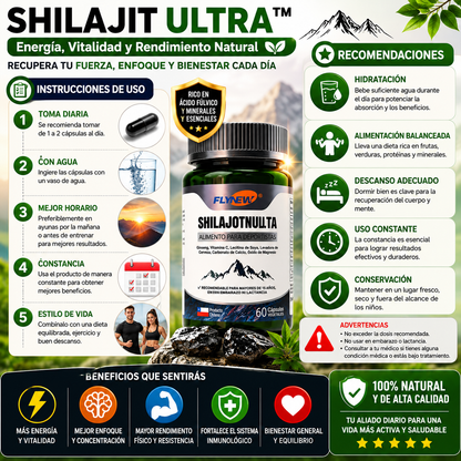 Shilajit Ultra™ | Energía, Vitalidad y Rendimiento Natural - Recupera tu fuerza, enfoque y bienestar cada día