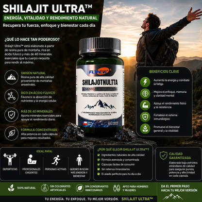 Shilajit Ultra™ | Energía, Vitalidad y Rendimiento Natural - Recupera tu fuerza, enfoque y bienestar cada día