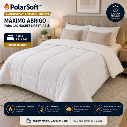 🔥 PolarSoft™ | Cobertor con Chiporro Premium - Máximo Abrigo para las Noches Más Frías