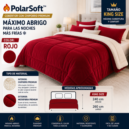 🔥 PolarSoft™ | Cobertor con Chiporro Premium - Máximo Abrigo para las Noches Más Frías