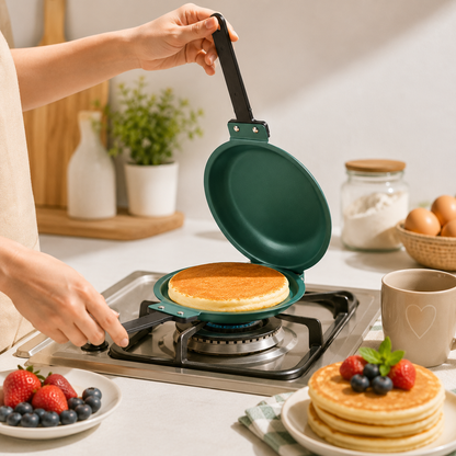 Sartén Doble EasyCook™ - Multiusos para Toda la Cocina + Recetario completamente GRATIS