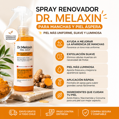 Spray Renovador Dr. Melaxin para Manchas y Piel Áspera