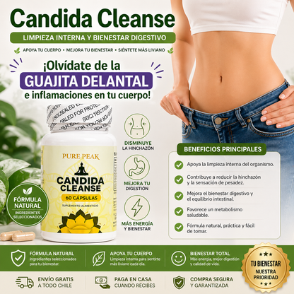 Candida Cleanse – Limpieza Interna y Bienestar Digestivo - Olvídate de la guatita delantal e inflamaciones en tu cuerpo
