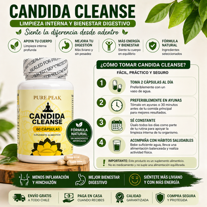 Candida Cleanse – Limpieza Interna y Bienestar Digestivo - Olvídate de la guatita delantal e inflamaciones en tu cuerpo