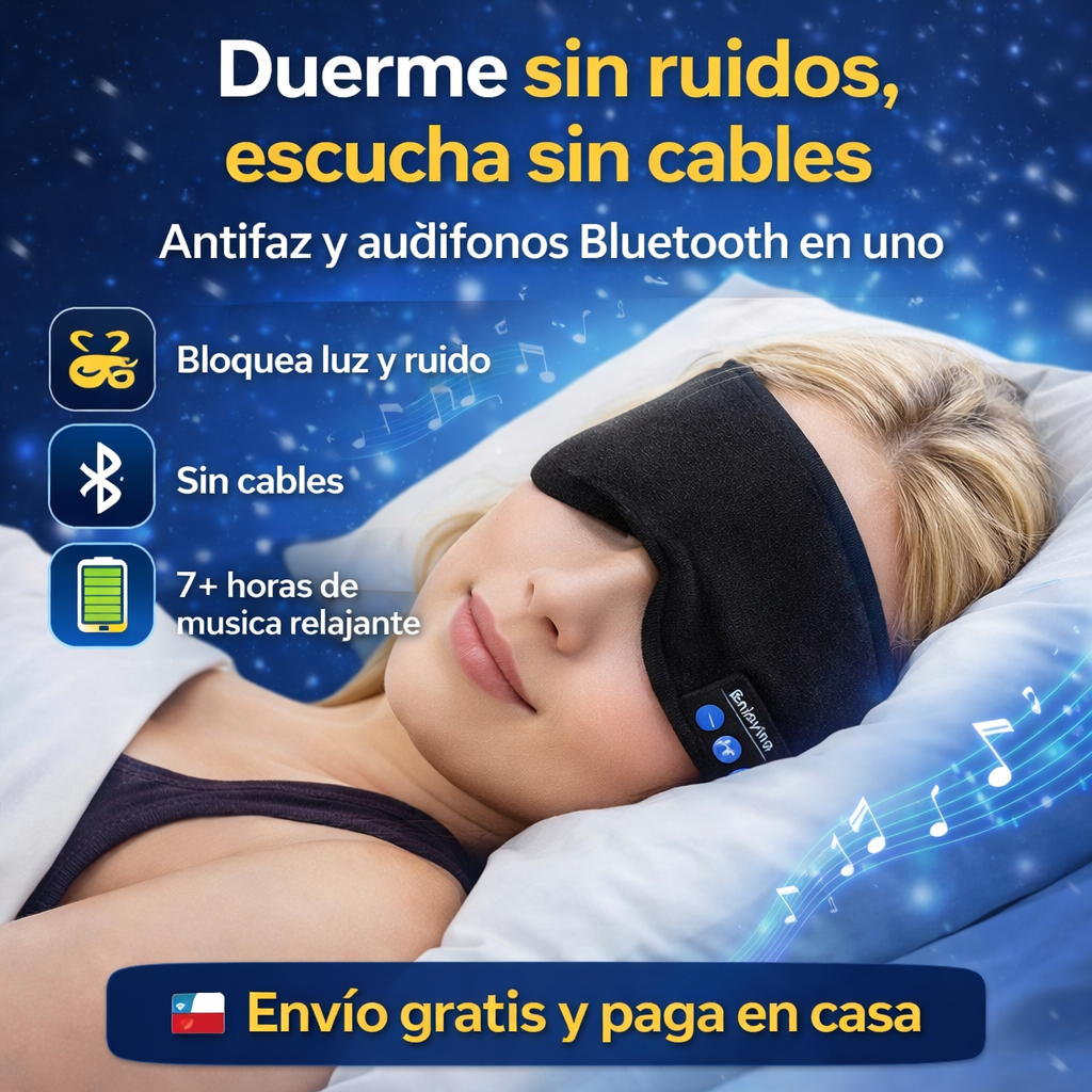 Antifaz Inteligente DormiPro - Descansa donde necesites