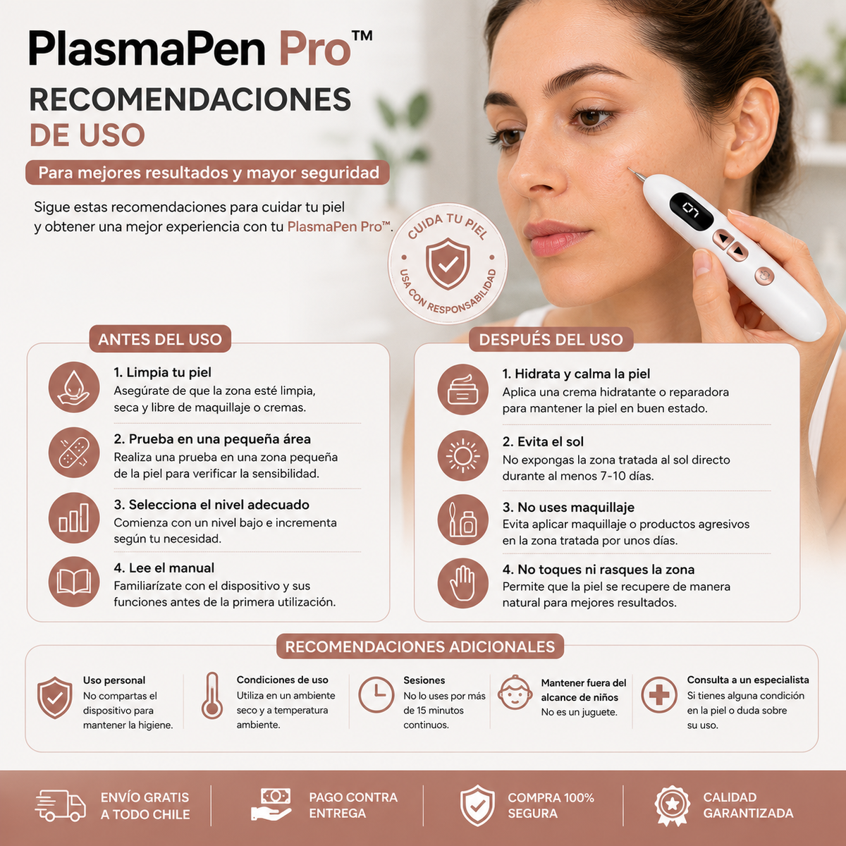 PlasmaPen Pro™ | Dispositivo de Precisión para el Cuidado de Imperfecciones de la Piel  - ✨ Práctico, preciso y fácil de usar para complementar tu rutina de cuidado personal.