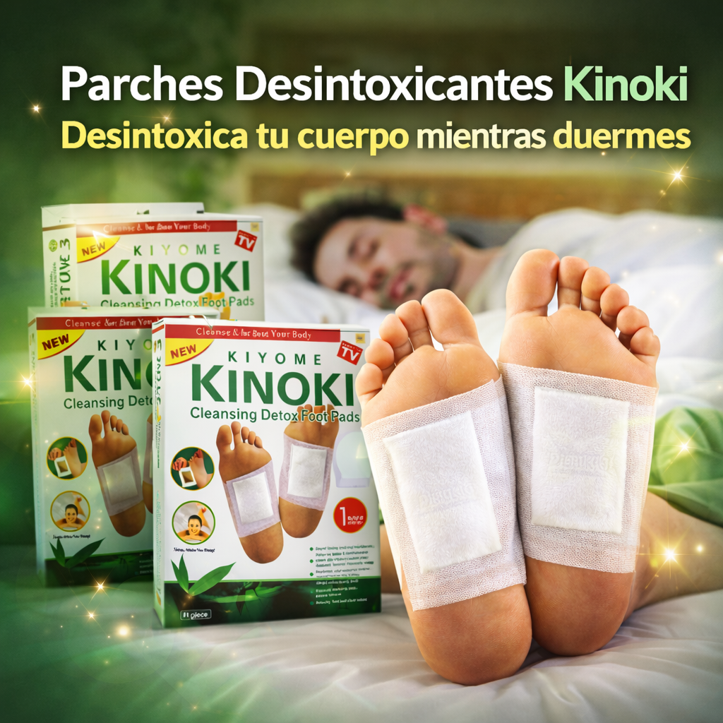 Parches Desintoxicantes Kinoki - Desintoxica tu cuerpo mientras duermes