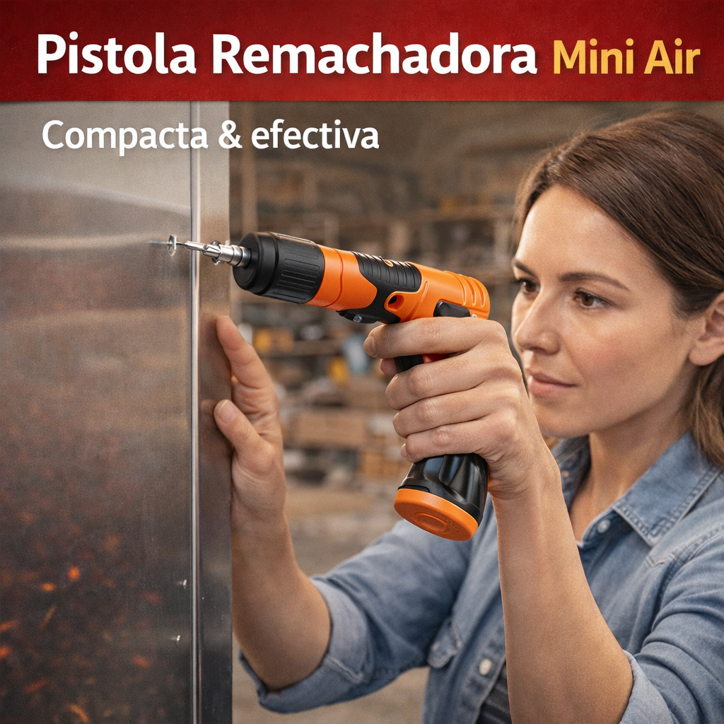 Pistola Remachadora Mini Air - ¡Fija todo en segundos sin esfuerzo!